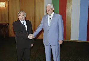 Sofia: Boris Yeltsin visit to Bulgaria, 1992