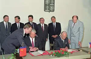 Declaration: Boris Yeltsin visit to Czechoslovakia, 1991