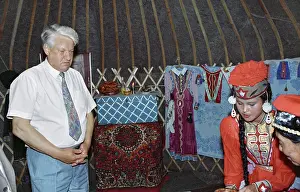 Kalmykia: Boris Yeltsin visit to Kamchatka, 1992