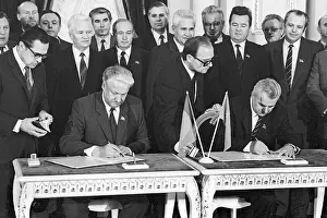 Kravchuk: Boris Yeltsin visit to Ukraine, 1990