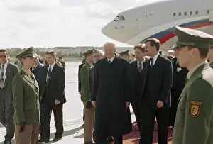 Stuttgart: Boris Yeltsin Visits Germany