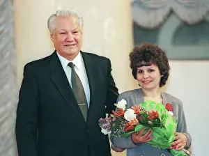 Devoted: Boris Yeltsin and workers of light industry, 1996