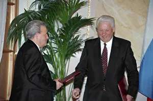 Spiridonov: Boris Yeltsin and Yury Spiridonov
