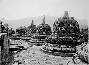 Stupas: Borobudur - Temple - Java - Buddhist