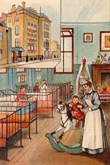 Stepney: Borwick Ward for children under ten and, inset
