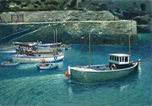 Boscastle: Boscastle ' Harbour with Boats
