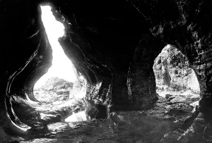 Boscastle: Boscastle, Pentargen Caves 1895