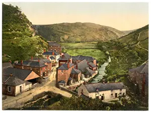 Boscastle: Boscastle, view from New Road, Cornwall, England
