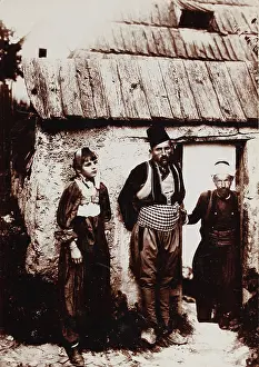 Bosniaks: Bosniaks in front of their house