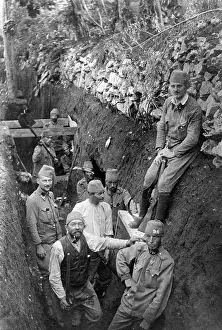 Emplacement: Bosnian troops at the Eastern front, 1915