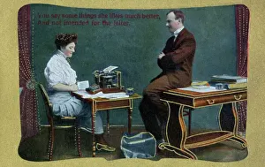 Secretarial: A boss and his pretty secretary
