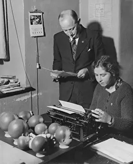 Typist: Boss and secretary, 1935