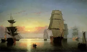 Fitz: Boston Harbor, Sunset