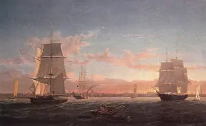 Fitz: Boston Harbor at Sunset