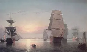 Fitz: Boston Harbor at Sunset