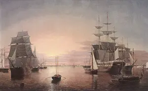 Fitz: Boston Harbor at Sunset