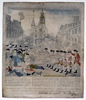 Crispus: Boston Massacre. British troops shoot into ?