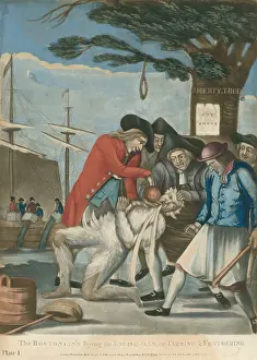 Intimidation: The Bostonians Paying the Excise-man, or Tarring