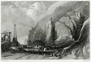Waterwheel: BOTALLACK TIN MINE/1853