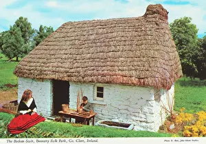 Whitewash: Bothan Scoir, Bunratty Folk Park, County Clare, Ireland