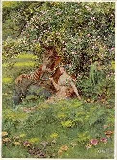 Titania: Bottom, Titania & Puck, Midsummer Night's Dream