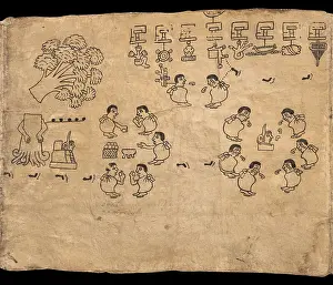 Pictograph: Boturini Codex, Museo Nacional de Antropologia, Mexico City
