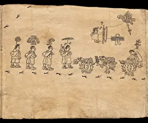 Pictograph: Boturini Codex, Museo Nacional de Antropologia, Mexico City