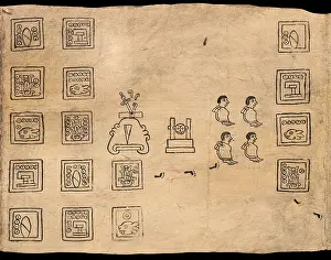 12th Century: Boturini Codex, Museo Nacional de Antropologia, Mexico City
