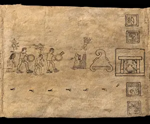13th Century: Boturini Codex, Museo Nacional de Antropologia, Mexico City