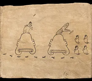 Pictograph: Boturini Codex, Museo Nacional de Antropologia, Mexico City