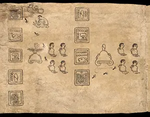 Pictograph: Boturini Codex, Museo Nacional de Antropologia, Mexico City