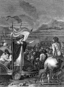 1824: Boudicca (Boadicea) lst century British queen