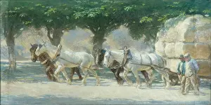 Luard: Up the Boulevard ' four horses pulling cart