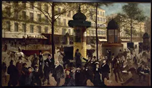Gill: Boulevard Montmartre in Paris