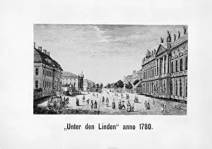 1780: The boulevard Unter den Linden in Berlin, 1780