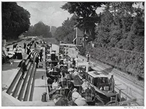 Boaters: Boulter's Lock 1890s