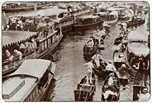 Houseboats: Boulter's lock, Berkshire 1906