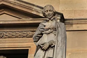 Desprez: Bourdaloue statue, Cour Napoleon, Louvre, Paris, France