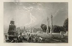 Coachs: Bourdeaux at the beginning of 15th c. Engraving