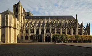 Chevet: Bourges Cathedral, Bourges, Centre Val de Loire, France