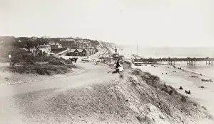 Chairlift: Bournemouth, beach and pier, looking East