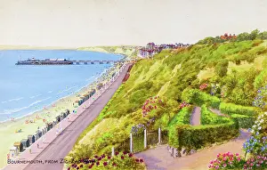 Zigzag: Bournemouth, Dorset, viewed from the Zigzag Path