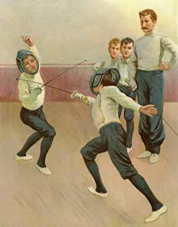 Bout: A Bout with the Foils, Boys Fencing Class