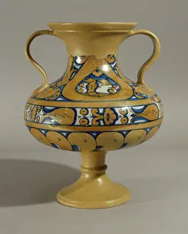 Faenza: Bow-vase with two handles