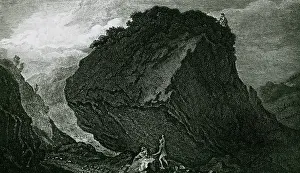 Borrowdale: Bowder Stone, Borrowdale, Lake District