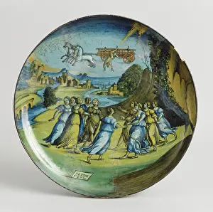 Faenza: Bowl: The fall of Phaeton