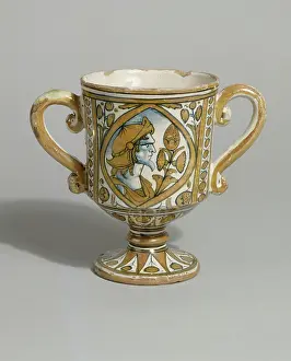 Ewer: Bowl on foot with two handles