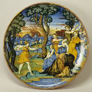 Urbino: Bowl: Niobe's daughters