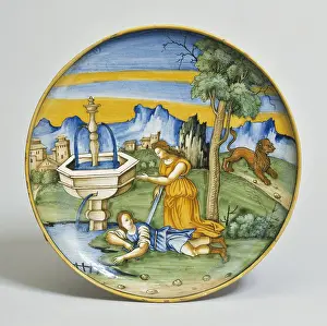 Faenza: Bowl: Pyramus and Thisbe