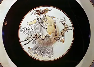 Eras: bowl with raging maenad